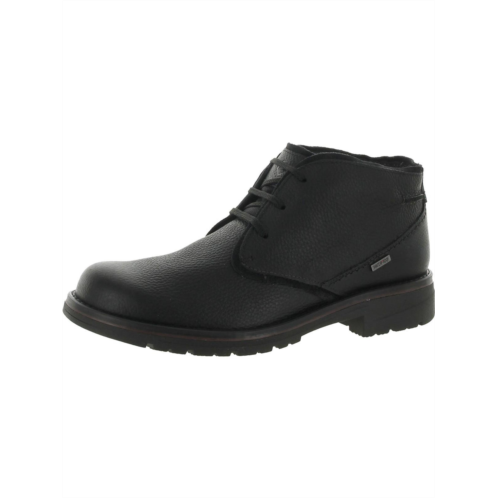 Clarks morris peak mens leather lug sole booties