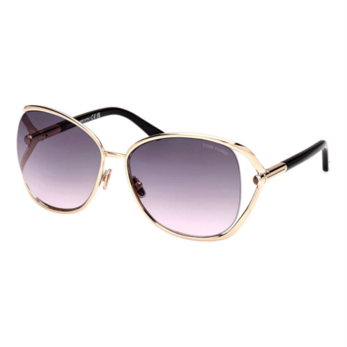 Tom Ford womens 62 mm shiny rose gold sunglasses