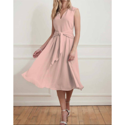 Joseph Ribkoff the every occasion tea length dress in blush pink