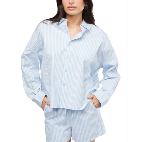 WeWoreWhat cropped button front shirt