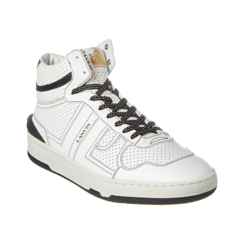 LANVIN clay leather high-top sneaker