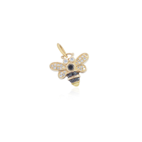 The Lovery black diamond bee charm