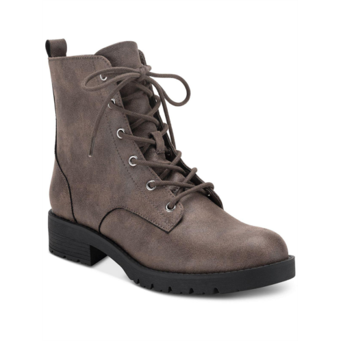 Sun + Stone frankiee womens lace-up zipper ankle boots