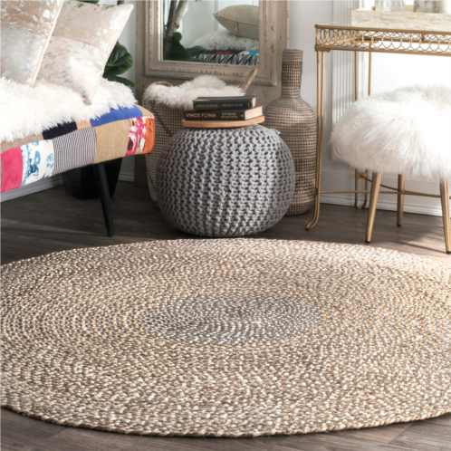 NuLOOM braided draya jute area rug