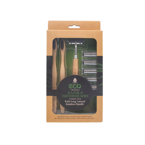 PURSONIC eco friendly razor & toothbrushes combo pack