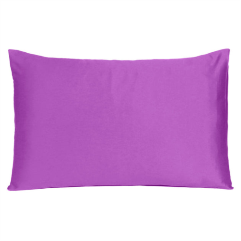 Homezia purple merlot dreamy set of 2 silky satin queen pillowcases