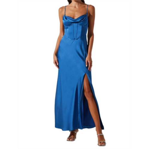 ASTR cannes dress in denim blue