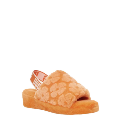 UGG womens fluff yeah poppy slides in californa poppy