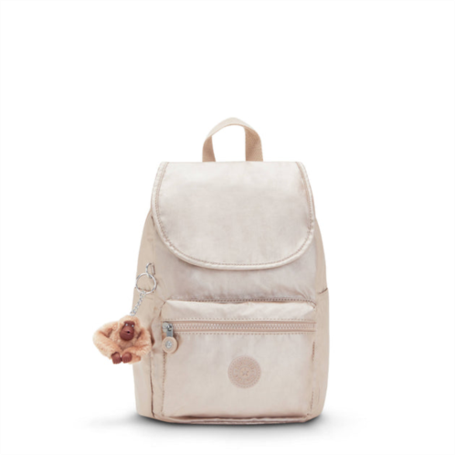 Kipling ezra small metallic backpack