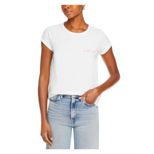 Maison Labiche poitou la bella womens cotton embroidered t-shirt