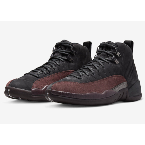 Jordan air 12 retro sp dv6989-001 womens black burgundy sneaker shoes pin1