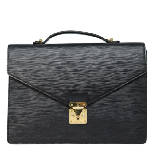 Louis Vuitton porte documents leather briefcase bag (pre-owned)