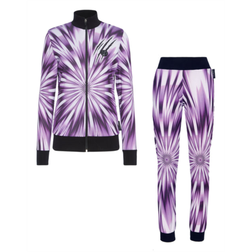 PLEIN SPORT tie-dye jogging tracksuit: top/trousers scratch