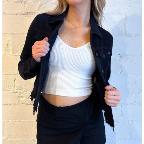 HIDDEN ollie jean jacket in black