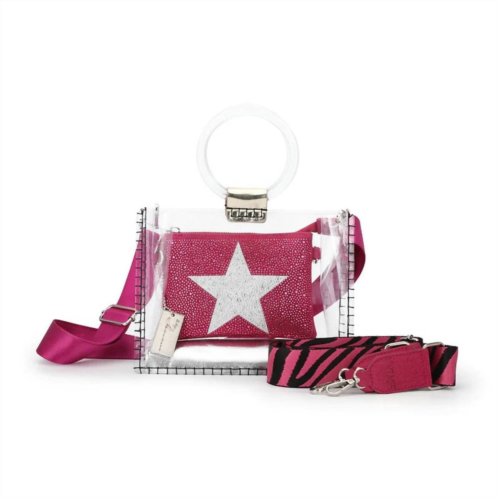 Vintage Havana womens mini molly bag in fuchsia
