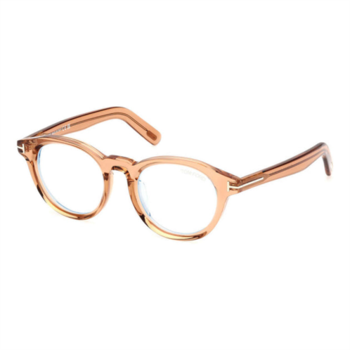 Tom Ford unisex opticals shiny light brown 49mm opticals