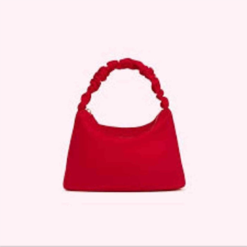 Stoney Clover Lane scrunch handle bag in ruby