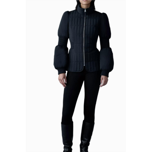 MACKAGE womens felicia quilted lightweight down jacket coat in black