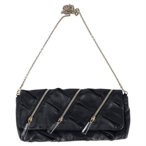 Christian Louboutin pillow clutch in black calfskin leather