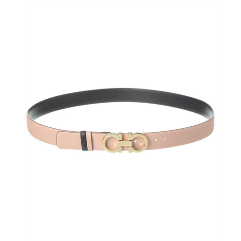 Salvatore Ferragamo ferragamo gancini reversible & adjustable leather belt