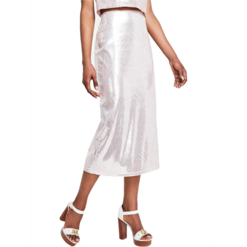 Michael Michael Kors womens sequined midi skirt