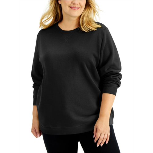 Karen Scott Sport plus womens fitness activewear sweatshirt