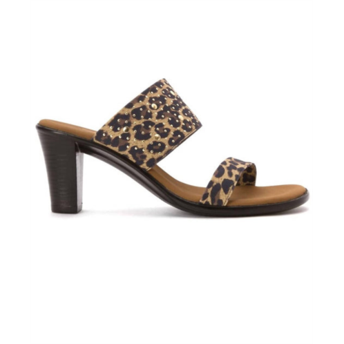 ONEX meri dress sandal - medium in brown leopard