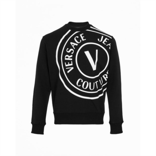 Versace Jeans Couture mens large white logo crew neck long sleeve sweatshirt