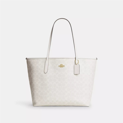 Coach Outlet city tote bag in signature canvas