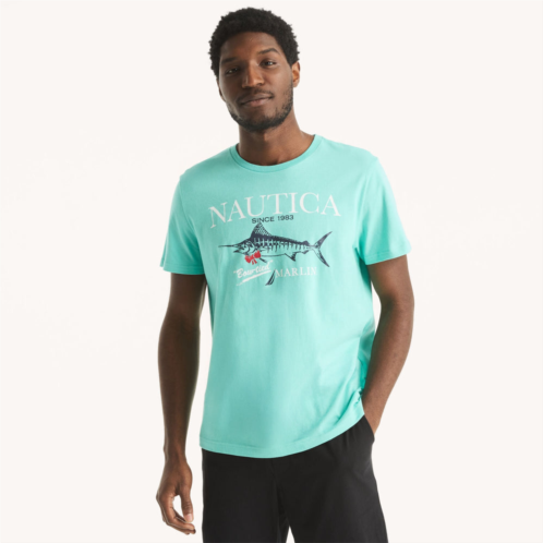 Nautica mens marlin graphic t-shirt