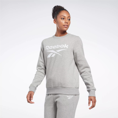 Reebok identity big logo fleece crew sweatshirt