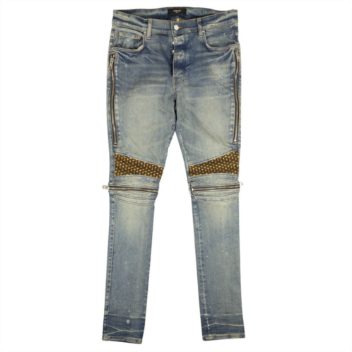 Amiri mx2 velvet pj jeans - clay indigo