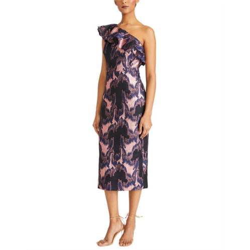 ML Monique Lhuillier lina jacquard maxi dress