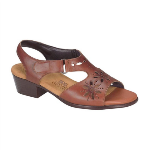 SAS sunburst sandal - medium in chestnut