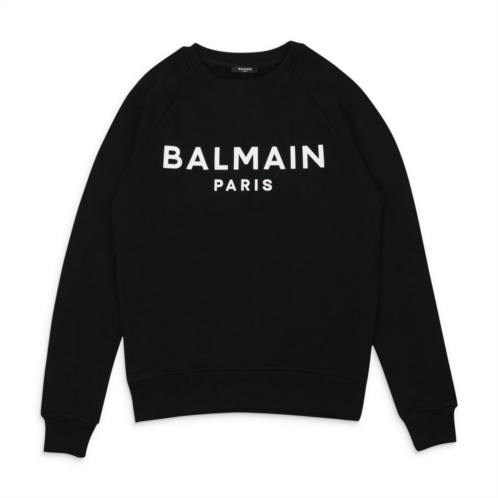 Balmain logo crewneck black sweatshirt