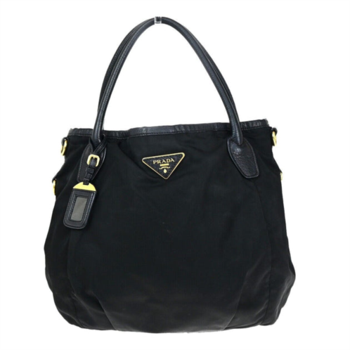 Prada tessuto synthetic shoulder bag (pre-owned)