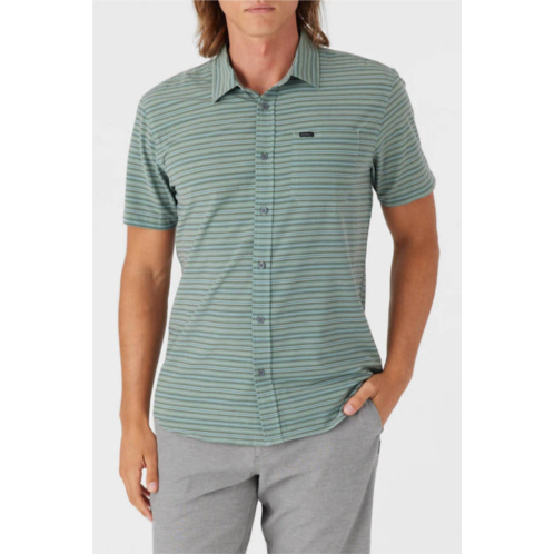 O trvlr upf traverse stripe standard shirt in sage