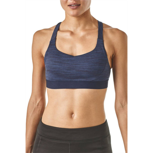 Patagonia switchback sports bra in dolomite blue/smolder blue