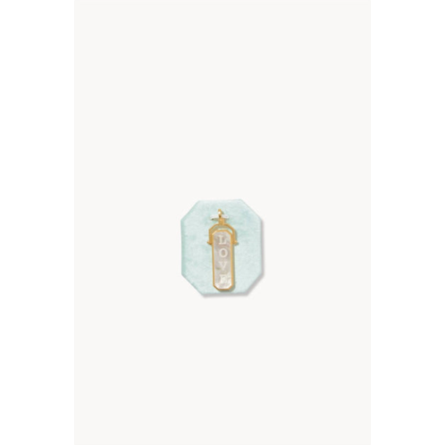 Spartina 449 womens love yourself charm pendant in mother of pearl