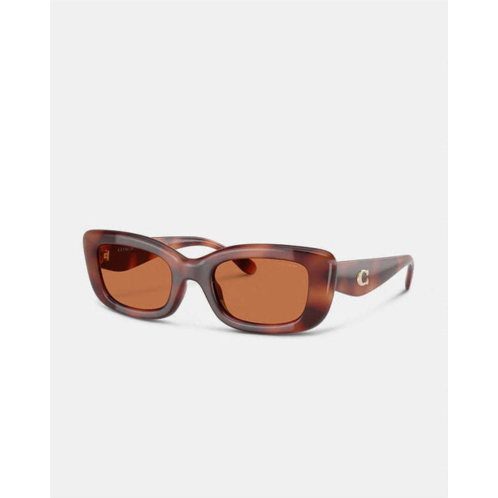 Coach womens 51mm caramel tortoise sunglasses