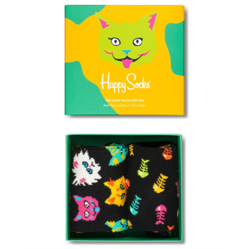 Happy Socks 2-pack cat lover gift set