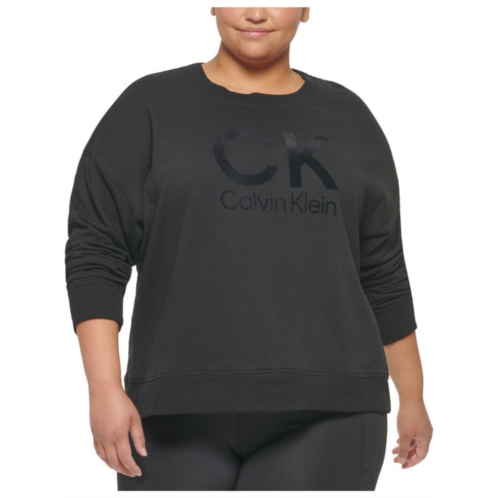 Calvin Klein Performance plus womens cotton blend logo sweatshirt