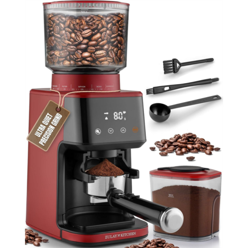 Zulay Kitchen adjustable burr coffee grinder