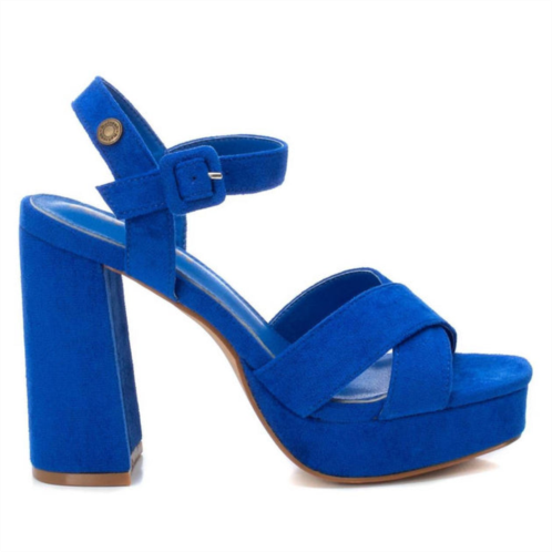 Xti suede dressy sandals in blue