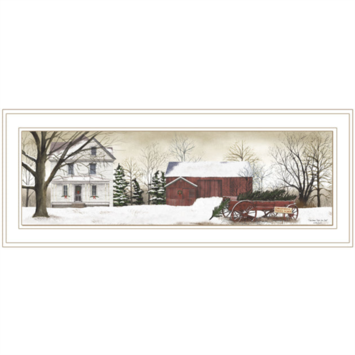 Homezia christmas trees for sale 2 white framed print wall art