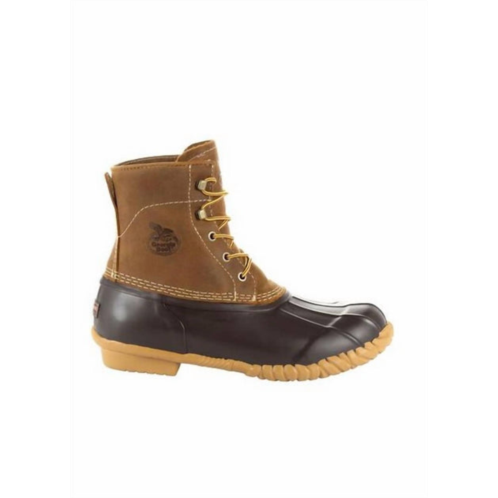 Georgia Boot mens marshland unisex duck boot - medium width in brown