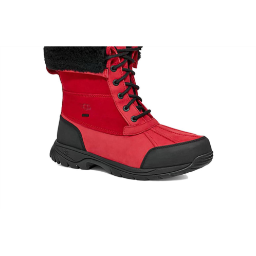 UGG mens butte mono boots in samba red/black