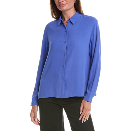 EILEEN FISHER classic collar silk shirt