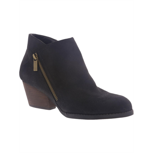 Bella Vita bobbi womens suede block heel booties