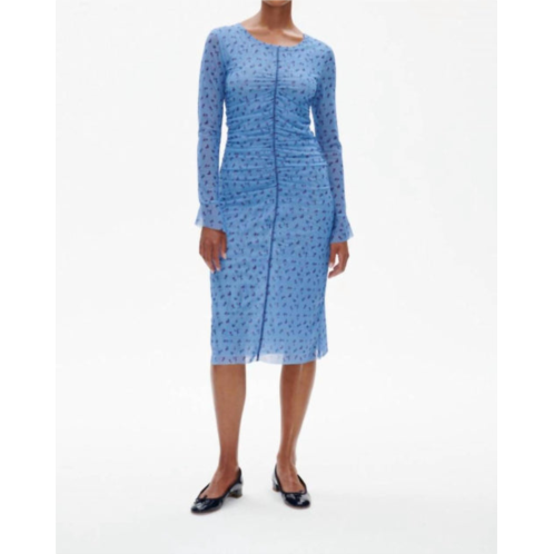 BAUM UND PFERDGARTEN janis dress in blue mini rose